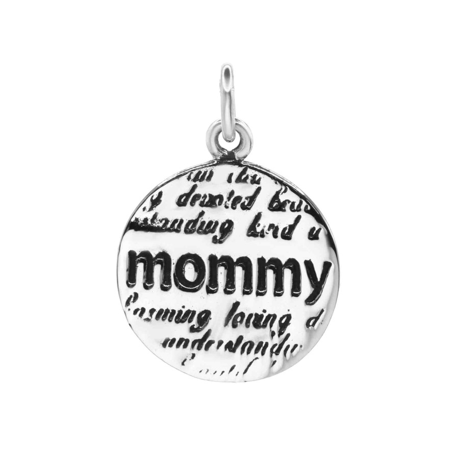 Colgante de Plata 925 Placa "mommy"